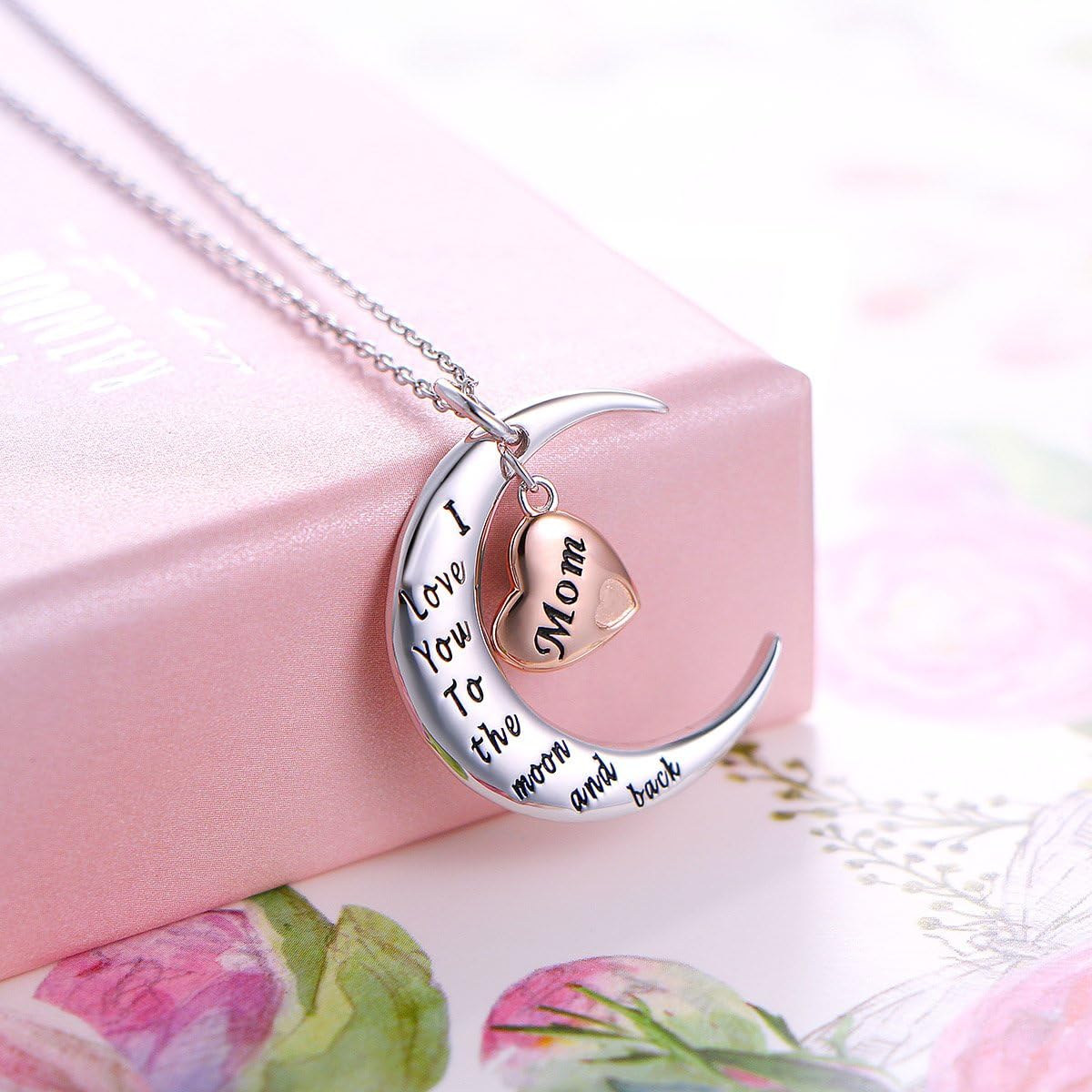 Sterling Silver For Mom Necklace Mothers Day Gift