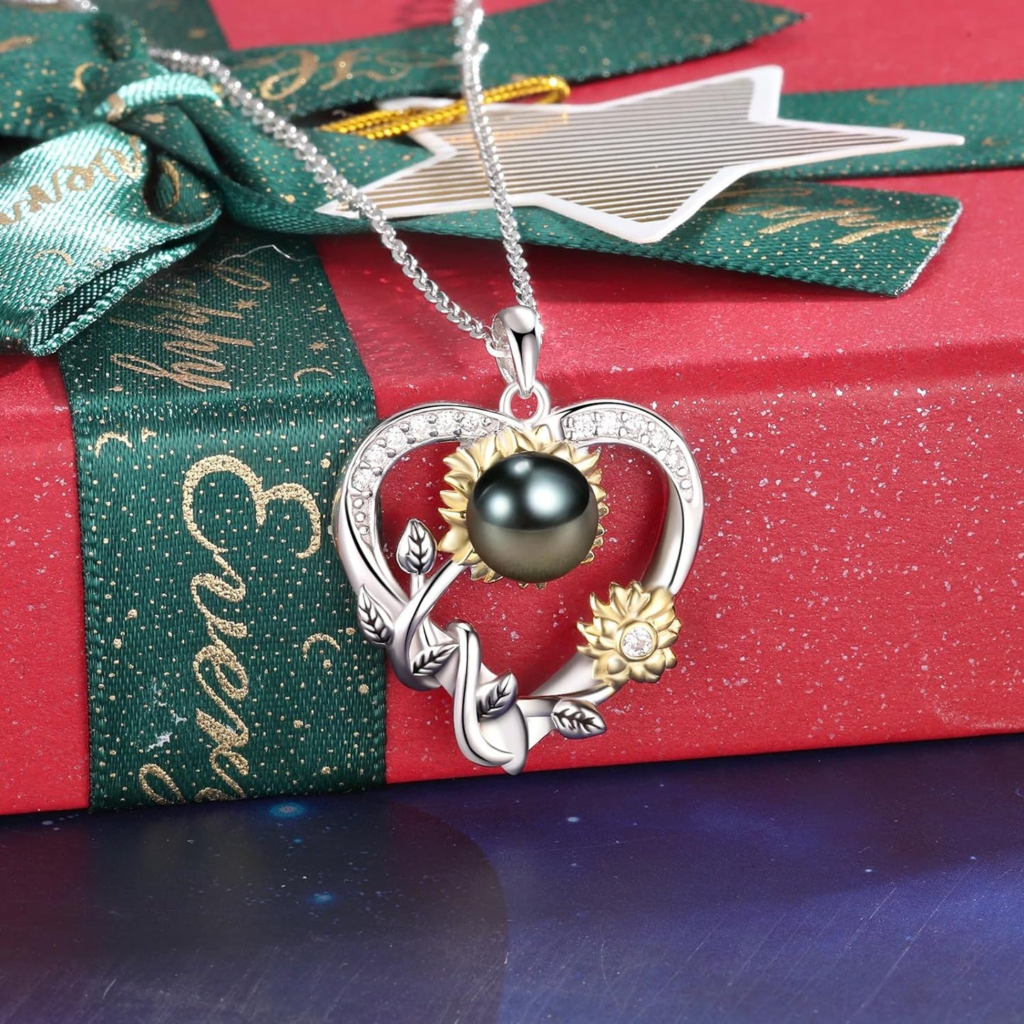 Black tahitian Pearl Necklaces for Women